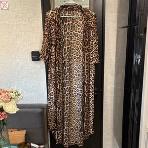 Crazy Train Leopard Print Kimono